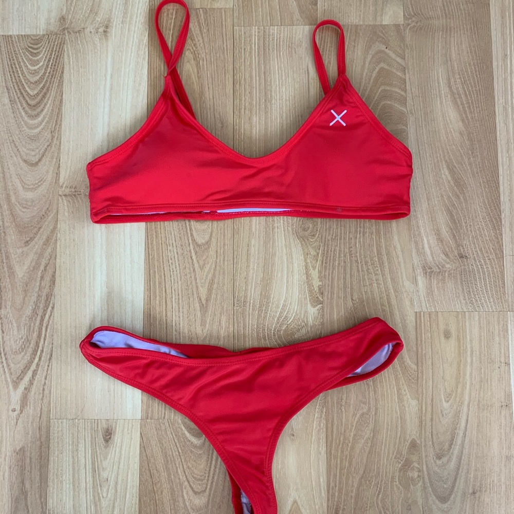 BoutineLA Hot Red Bikini